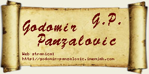 Godomir Panzalović vizit kartica